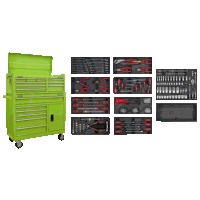 Sealey AP41STACKHVCOMBO American PRO Tool Chest Combination with 117pc Tool Kit - Green