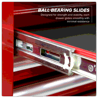 Sealey AP66COMBO2 Topchest  Rollcab Combination 23 Drawer with Ball-Bearing Slides - Red