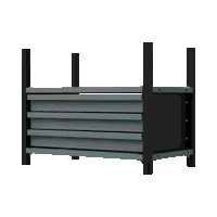 Sealey APMRM2 Modular Racking Mid Unit 3 Drawer  1 Shelf 580mm