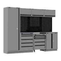 Sealey APMSBESTACK02SS Superline PRO Black Edition Storage System with Stainless Worktop 2.64m