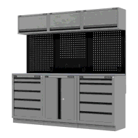 Sealey APMSBESTACK04SS Superline PRO Black Edition Storage System with Stainless Worktop 2.04m