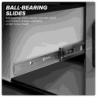 Sealey APMSBESTACK04WW Superline PRO Black Edition Storage System with Rubber Wood Worktop 2.04m