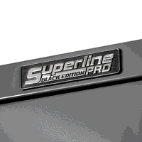 Sealey APMSBESTACK04WW Superline PRO Black Edition Storage System with Rubber Wood Worktop 2.04m
