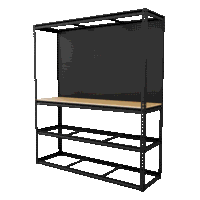 Sealey APMWB1 Heavy-Duty Modular Workbench with Racking  Pegboard 1820mm 300kg Capacity Per Level