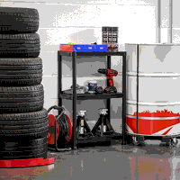 Sealey APPR3 Plastic Racking Unit with 3 Shelves 25kg Capacity Per Level