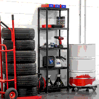 Sealey APPR5 Plastic Racking Unit with 5 Shelves 25kg Capacity Per Level