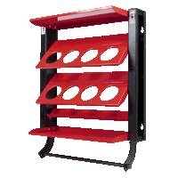 Sealey APSCR8 Spray Can Storage Rack with 8 Can Holders