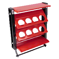 Sealey APSCR8 Spray Can Storage Rack with 8 Can Holders