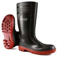 Acifort Ribbed Full Safety Wellington Black 0...