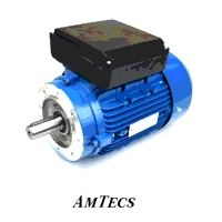 Amtecs IE1 0.12kW 4 Pole Single Phase Perm Ca...
