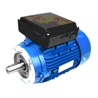 Amtecs IE1 1.1kW 240V 4 Pole 1ph Cap Start/Cap Run B14S Small Face Mounted Electric Motor, 90S Frame