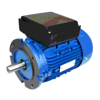 Amtecs IE1 1.5kW 240V 2 Pole 1ph Cap Start/Cap Run B14L Large Face Mounted Electric Motor, 90S Frame