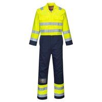 Bizflame Work Hi-Vis Anti-Static Coverall (Yellow/Navy / L / R)