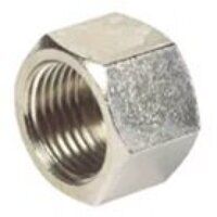 1/2inch BSPP Blanking Cap Nickel Plated Brass Threaded Adaptor