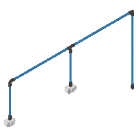 Sealey CASKIT215 John Guest 12m 2-Drop Air Supply System Kit 15mm
