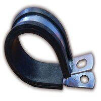 CLEARANCE 15mm P-Clips - Mild Steel, Rubber L...
