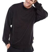 CLICK POLYCOTTON SWEATSHIRT BLACK 4XL