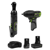 Sealey CP108VCOMBO6EU 2 x 10.8V SV10.8 Series Impact Wrench  Ratchet Wrench Kit - 2 Batteries  Euro Plug