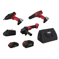 Sealey CP20VCOMBO1EU 3 x SV20 Series Cordless...