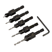 Sealey CSSET5 Countersink Drill Bit Set 5pc