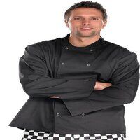 Chefs Jacket Long Sleeve Black S