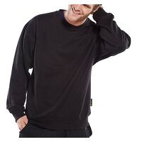 Click Polycotton Sweatshirt Black 4XL