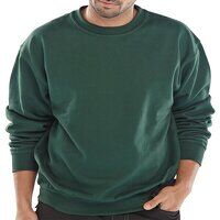 Click Polycotton Sweatshirt Bottle Green XL