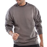 Click Polycotton Sweatshirt Grey XL