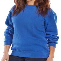 Click Polycotton Sweatshirt Royal Blue L