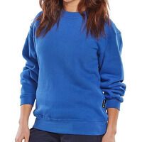 Click Polycotton Sweatshirt Royal Blue XXXL