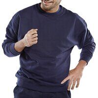 Click Premium Sweat Shirt Navy Blue M