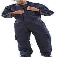 Click Quilted Boilersuit Navy Blue 54