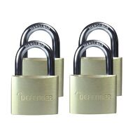 DEFENDER Aluminium Padlock Quad Pack 40mm