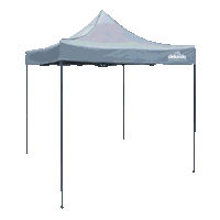 Sealey DG129 Dellonda Premium 2x2m Pop-Up Gazebo, Heavy Duty, PVC Coated, Water Resistant Fabric, Supplied with Carry Bag, Rope, Stakes  Weight Bags - Grey Canopy