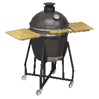 Sealey DG159 Dellonda Deluxe 22(56cm) Ceramic Kamado Style BBQ Grill/Oven/Smoker, Supplied with Wheeled Stand