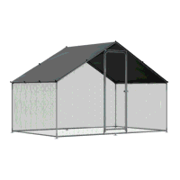 Sealey DG278 Dellonda Walk-In Galvanized Steel Chicken Run with Roof Cover  PVC Coated Chicken Wire 3 x 2 x 2m