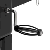 Sealey DG283 Dellonda Charcoal Grill BBQ Smoker and Trolley with 2 Side Shelves - Black