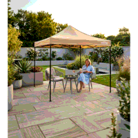 Sealey DG304 Dellonda 3x3m Pop-Up Gazebo Canopy with Water-Resistant Carry Bag, Stakes  Weight Bags - Beige