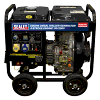 Sealey DG5000W 5000W Diesel Welder Generator 4-Stroke Engine 110/230V