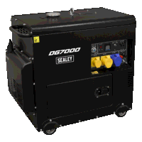 Sealey DG7000 7000W Diesel Generator 4-S...