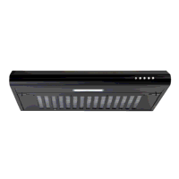 Sealey DH107 Baridi Visor Cooker Hood Extractor Fan 60cm - Black
