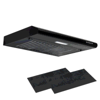 Sealey DH107 Baridi Visor Cooker Hood Extractor Fan 60cm - Black