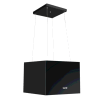 Sealey DH109 Baridi Square Island Cooker Hood 40cm - Black