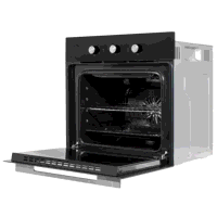 Sealey DH110 Baridi Built-In 5-Function Fan Assisted Oven with Timer 60cm, 55L Capacity - Black
