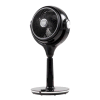 Sealey DH143 Baridi 10 Pedestal Fan with Remote Control 230V - Black