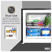 Sealey DH255 Baridi Mini Tabletop Fridge/Freezer, 31L Capacity - Black