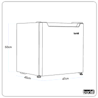 Sealey DH257 Baridi Tabletop Fridge with Ice Box, 46L Capacity