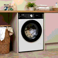Sealey DH262 8kg Washing Machine, Front Loading, 1400rpm Energy Rating A  White