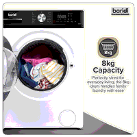 Sealey DH263 8/5kg Washer Dryer, Front Loading, 1400rpm Energy Rating A  White