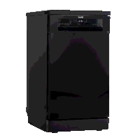 Sealey DH267 Baridi Slimline Freestanding Dishwasher 45cm Wide 10 Place Settings - Black